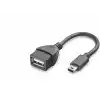 TCX Mini Usb To Usb Otg Kablo - Siyah HN4591