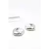 TCX Oval Halka Küpe - Gümüş