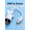 TCX Projeksiyon Lambası Usb Bağlantılı Çevirmeli Netlik Ayarlı