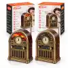 TCX Saatli Retro Şömine Radyo Hoparlör - Bluetooth USB Type-C