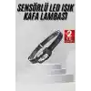 TCX Sensörlü Şarjlı Type-c Şarj Işıklı Kafa Lambası Kamp Lambası