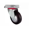 TCX Servis Tekeri - Tablalı Siyah Döner - Çap 125 Mm