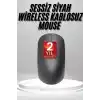 TCX Siyah Kablosuz Mouse Wireless Mouse Minimal Tasarım