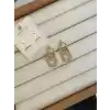 TCX Taşlı Küpe - Altın