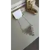 TCX Taşlı Üçgen Kolye - Altın