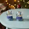 TCX Toptan Winter Temalı Sevimli Çiftler Mini Işıklı Kar Küresi