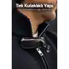 TCX Yaka Klipsli Makaralı Bluetooth Tek Kulaklık