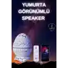 TCX Yumurta Şeklinde Su Dalgalı Bluetooth Speaker Lamba Renkli Şarjlı