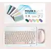 TCX ZR20Km Pembe Kablosuz Klavye Mouse Set