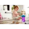 Mor Renkli Yumuşak Uçlu Bardak 300 ml Seti
