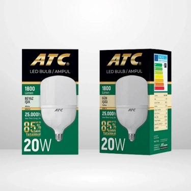 ATC Beyaz Led Ampul 20W 2li