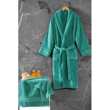 Exclusive Single Bornoz Seti Yeşil M/l 8680108069165