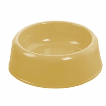 Kedi Köpek Plastik Mama Ve Su Kabı 20 cm - 200 ml Sarı