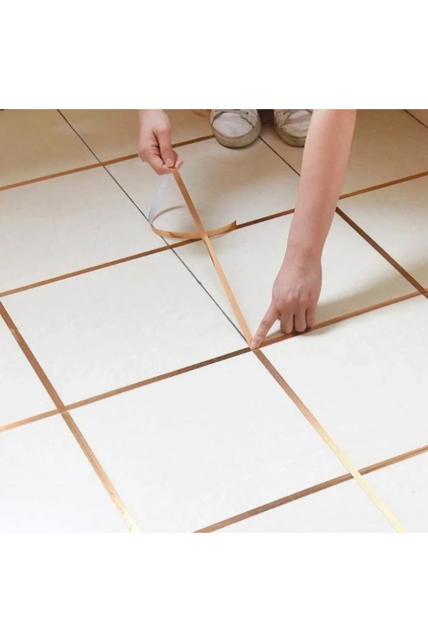 Bidebuvar 1 cm 50 Metre Gold Fayans Arası Şerit Bant