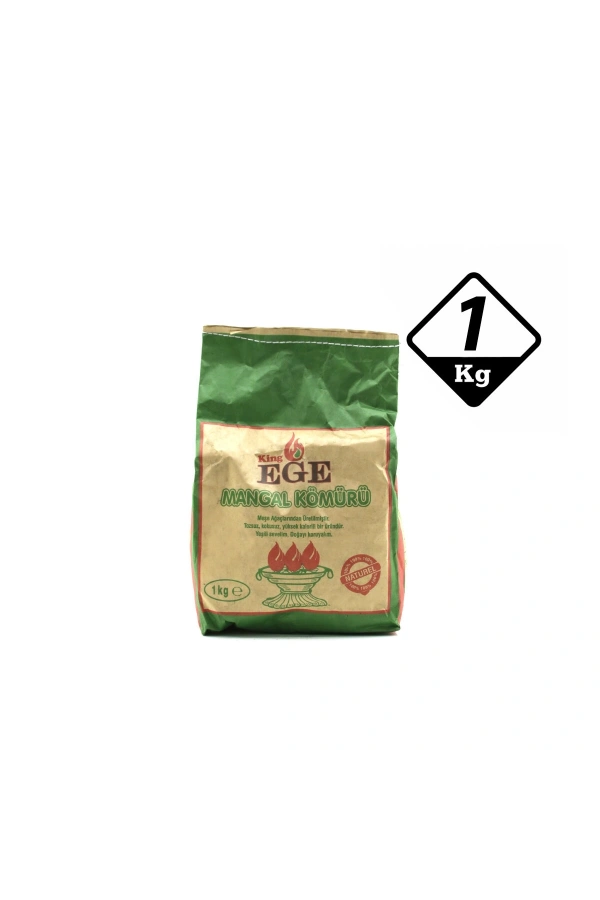 Bidebuvar 1 kg Mangal Kömürü - Çıra Hediyeli - Meşe Kömürü