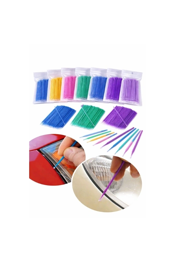 Bidebuvar 100’lü Mini Tek Kullanımlık Araba Rötuş Fırçası