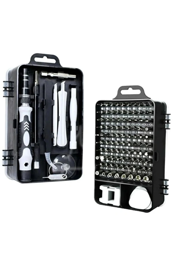 Bidebuvar 115 Parça Manyetik Uçlu Hassas Tornavida Seti