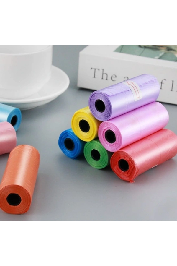 Bidebuvar 12li Köpek Dışkı Poşeti Düz Renkli Set