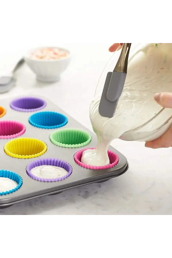 Bidebuvar 12li Silikon Muffin Kalıbı