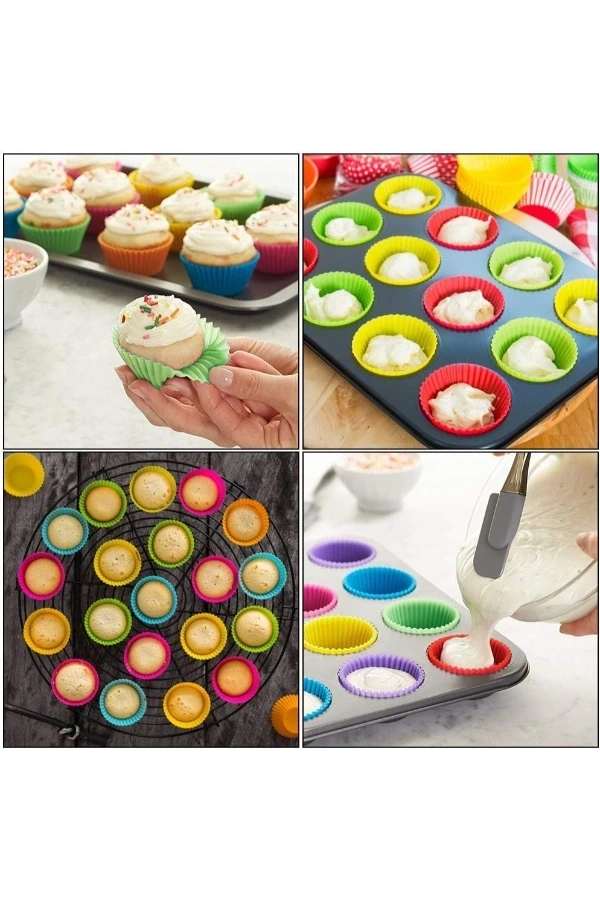 Bidebuvar 12li Silikon Muffin Kalıbı