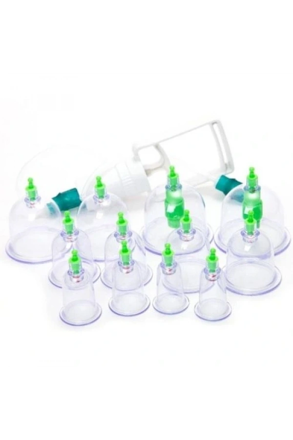 Bidebuvar 12 Parça Vakumlu Hacamat Kupa Çekme Seti