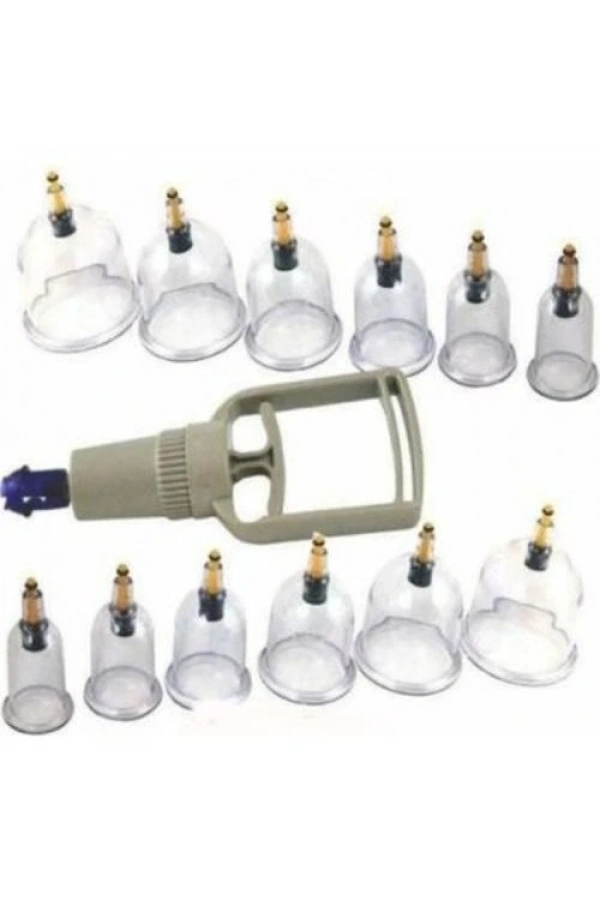 Bidebuvar 12 Parça Vakumlu Hacamat Kupa Çekme Seti