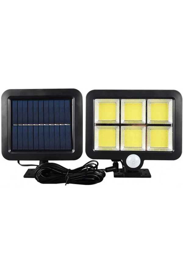 Bidebuvar 120 Cob Led Solar Panelli 3 Modlu Duvar Lambası