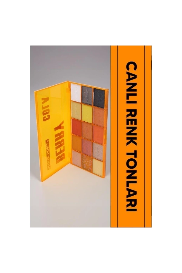 Bidebuvar 15 Renkli Sedefli Mat Far Paleti - 2li Set