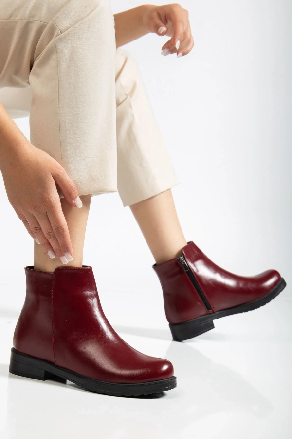 Bidebuvar 165-204 Bordo Yanki Günlük Kadın Bot