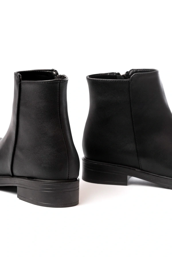 Bidebuvar 165-204 Siyah Fermuarlı Günlük Kadın Bot