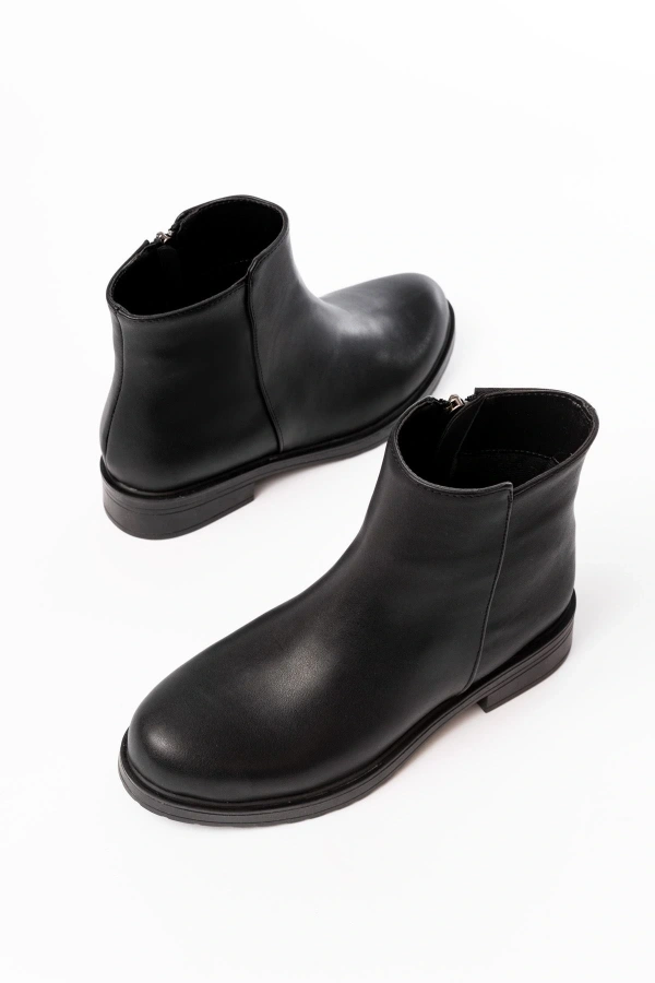 Bidebuvar 165-204 Siyah Fermuarlı Günlük Kadın Bot