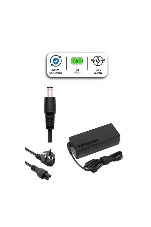Bidebuvar 19.5V 4.62A 4.5 * 3.0mm 90W DELL İçin Laptop Adaptör