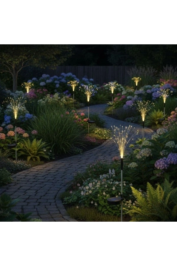 Bidebuvar 2 Adet Saçak Model Sensörlü Solar Bahçe Lambası