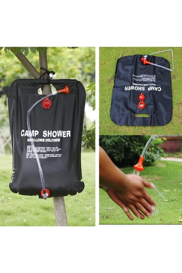 Bidebuvar 20 Litre Solar Isıtıcılı Kamp Duş Torbası