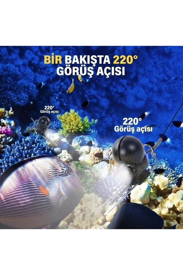 Bidebuvar 20 Metre Sualtı Balık Tutma Kamerası