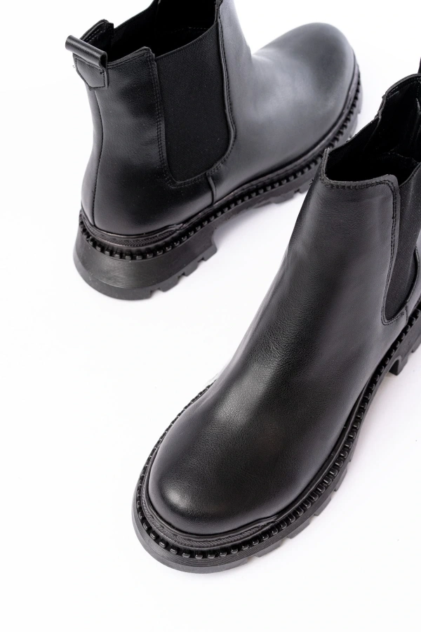 Bidebuvar 2051-2137 Siyah Lastikli Günlük Kadın Bot