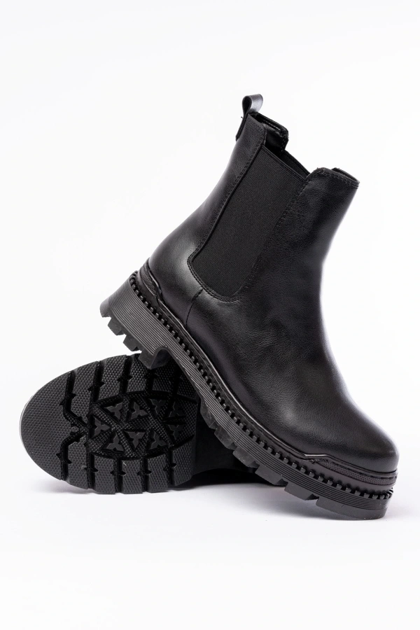 Bidebuvar 2051-2137 Siyah Lastikli Günlük Kadın Bot