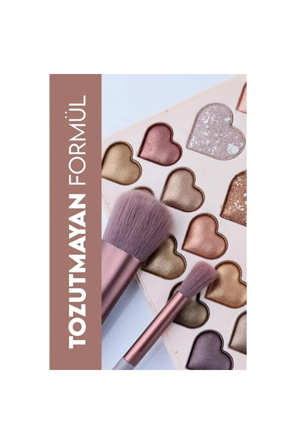 Bidebuvar 28li Sedefli Shine Kalp Far Paleti - 2li Set