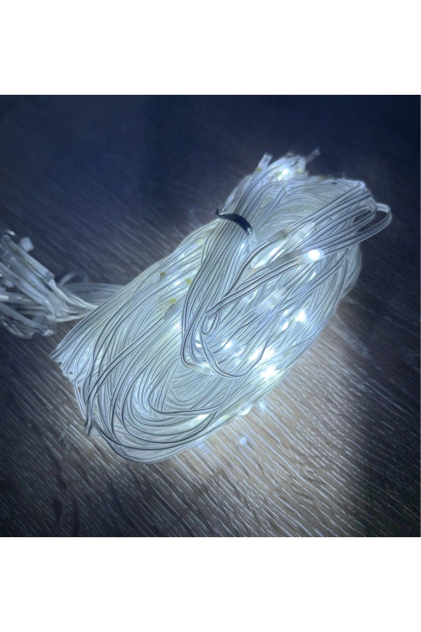 Bidebuvar 2x2 Perde 192 LED Beyaz Işık - 8 Fonksiyonlu