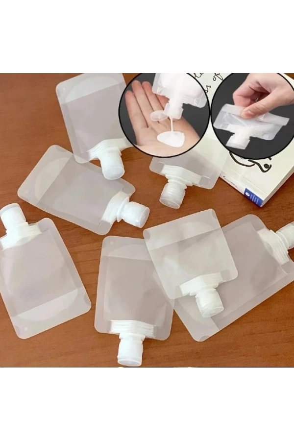 Bidebuvar 3 Adet 100ml Krem Şampuan Kabı Tekrar Kullanılabilir Set