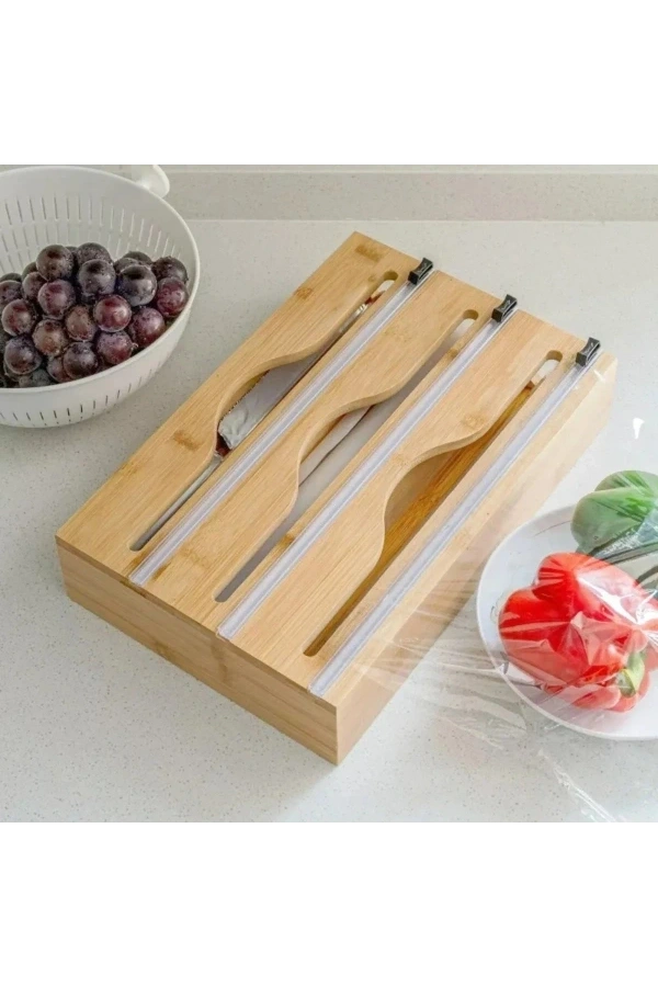 Bidebuvar 3 Bölmeli Folyo Kesme Standı