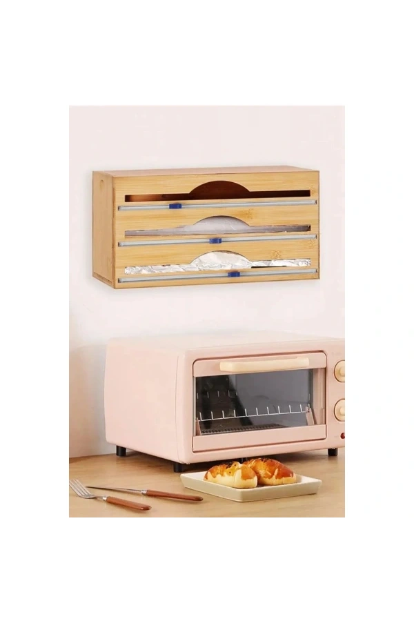 Bidebuvar 3 Bölmeli Folyo Kesme Standı