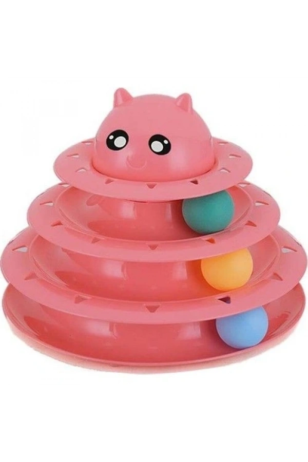 Bidebuvar 3 Katlı Kedi Oyuncağı Turntable Cat Toy
