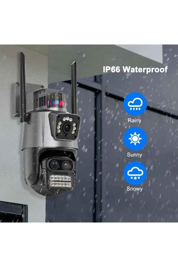 Bidebuvar 3 Lens Wi-Fi Güvenlik Kamerası