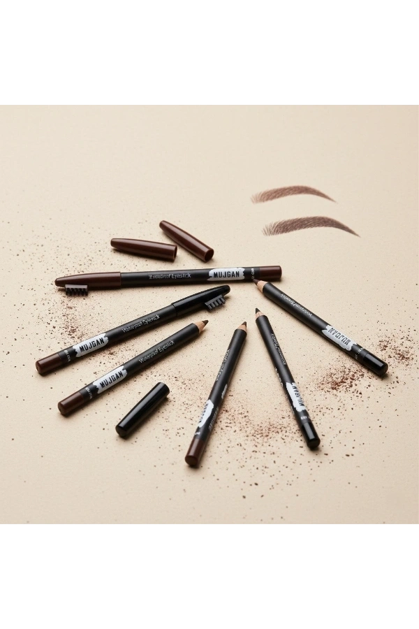 Bidebuvar 3lü Fırçalı Kaş Kalemi Seti