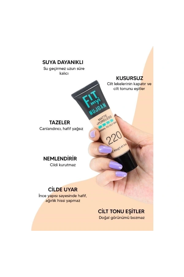 Bidebuvar 3lü Fit Myi Tüp Fondöten Seti