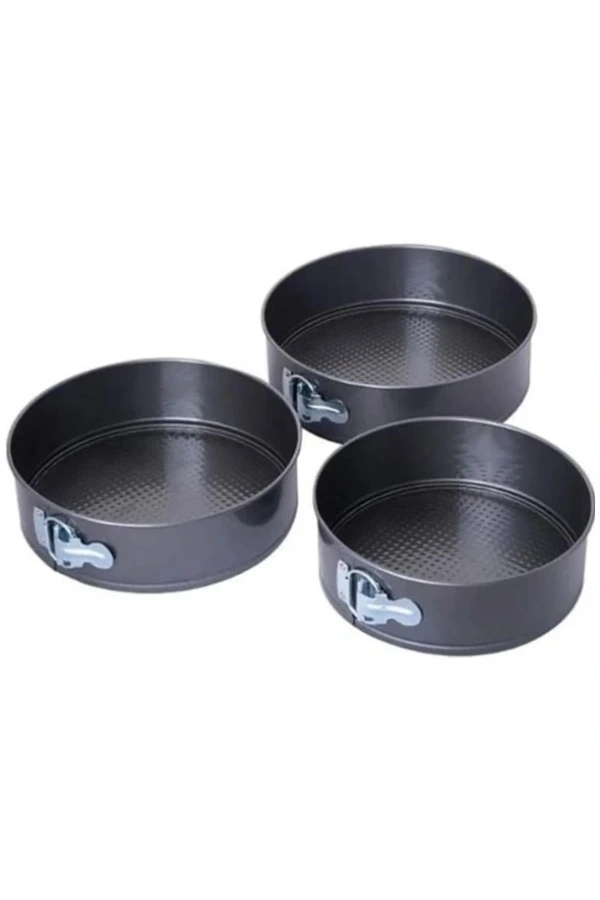 Bidebuvar 3lü Kelepçeli Kek Kalıbı Seti