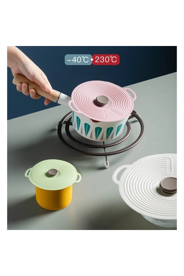 Bidebuvar 3lü Vakumlu Silikon Kapak Seti