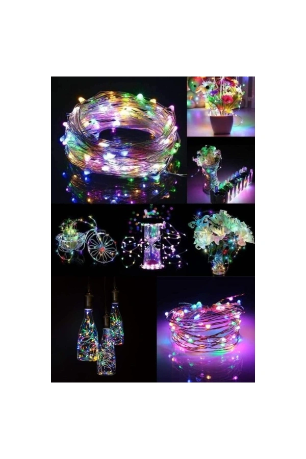 Bidebuvar 3 Metre RGB Pilli Peri Led