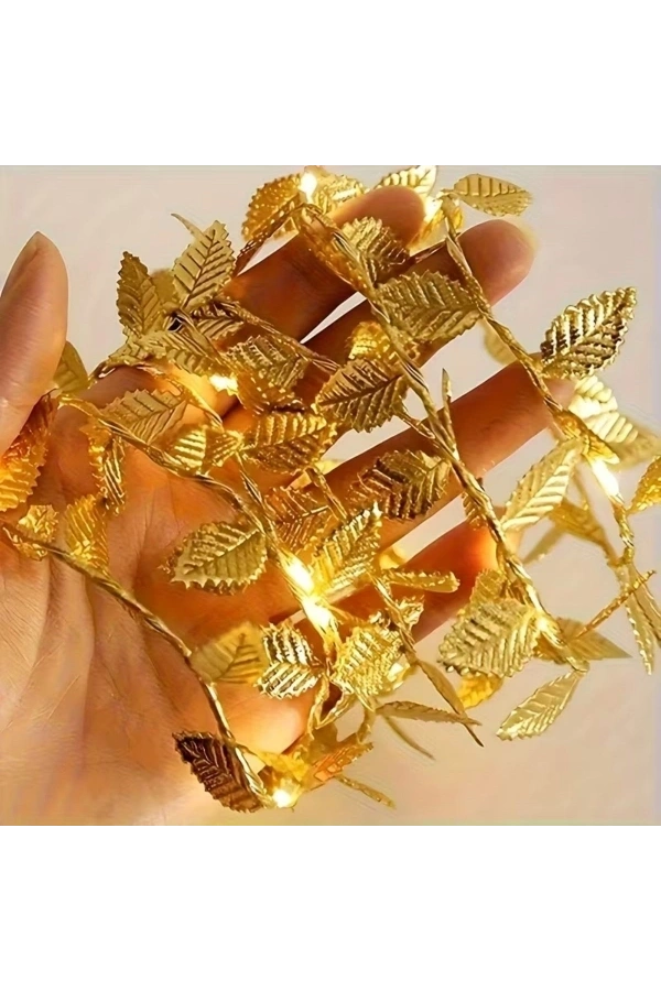 Bidebuvar 3 Metre Yaldızlı Gold LED Işık